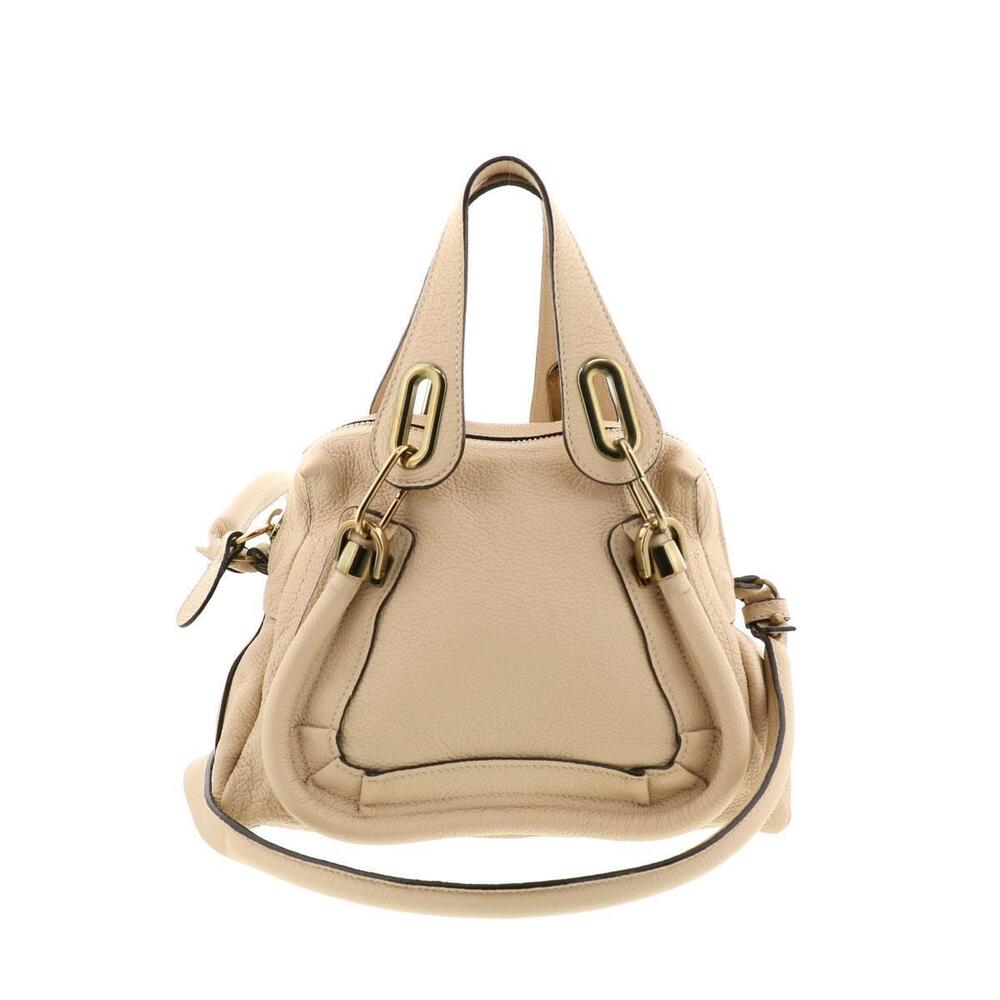 CHLOE Paraty Bag Shoulder Messenger Beige